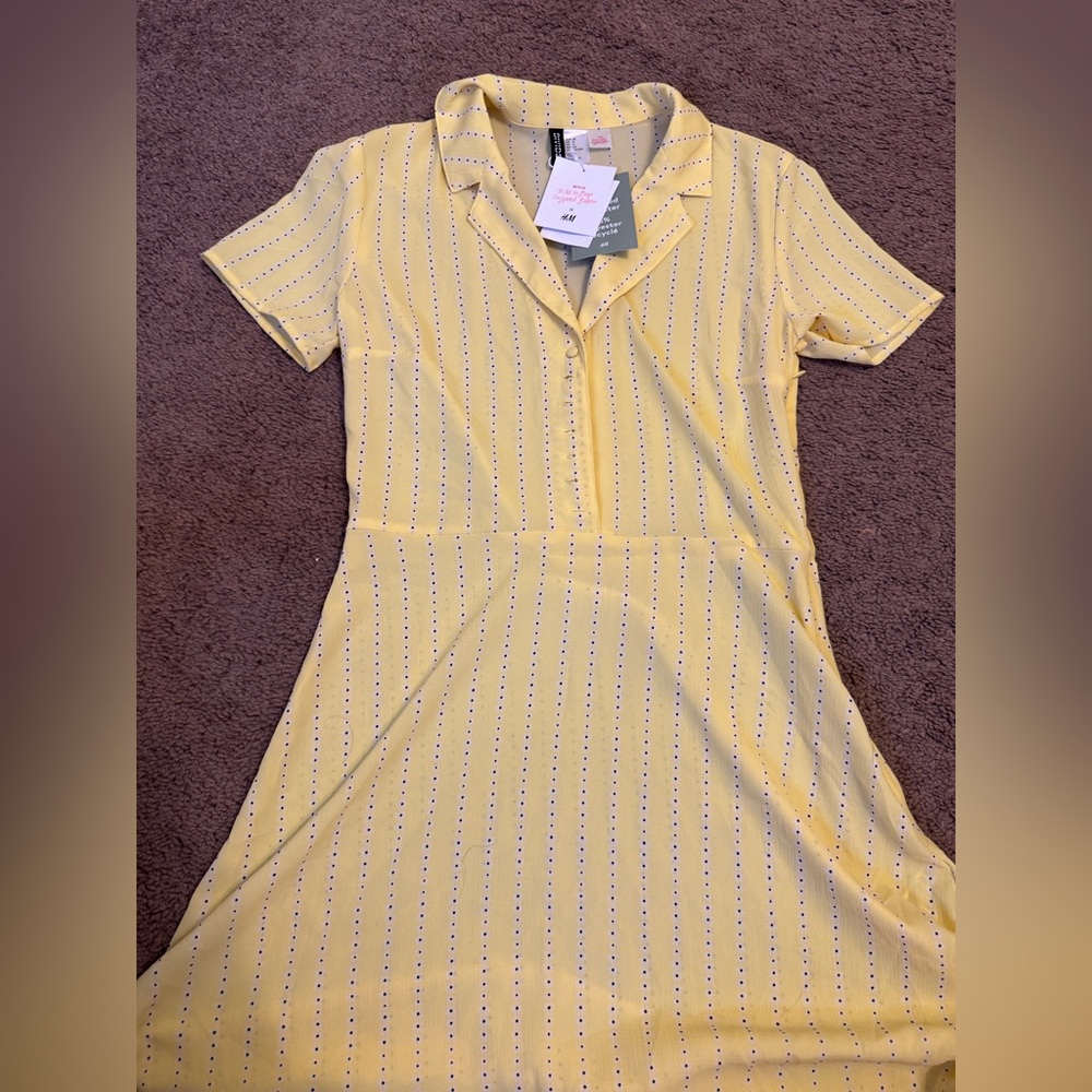 H&M yellow dress